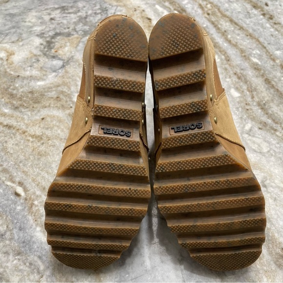 Sorel Lea Wedge Leather Boots Women’s 7.5 - Picture 10 of 11